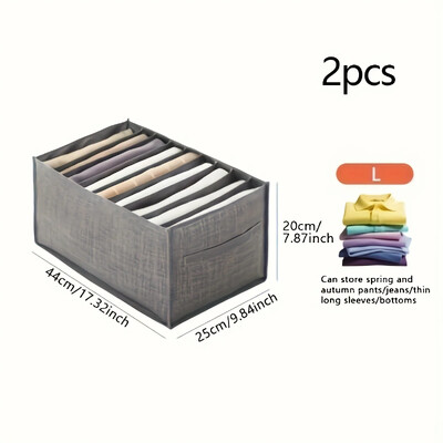 1/2/3 db- Összehajtható ruhatároló doboz, nadrág, ruha farmer tároló doboz, ruhatároló doboz, fehérnemű zokni tároló doboz