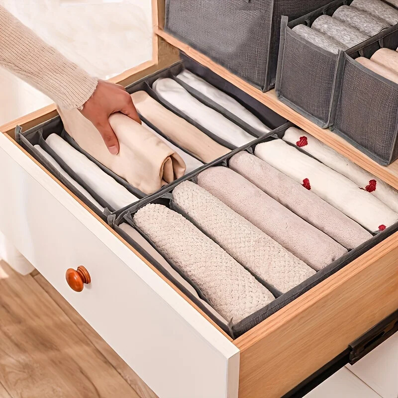 1/2/3 db- Összehajtható ruhatároló doboz, nadrág, ruha farmer tároló doboz, ruhatároló doboz, fehérnemű zokni tároló doboz