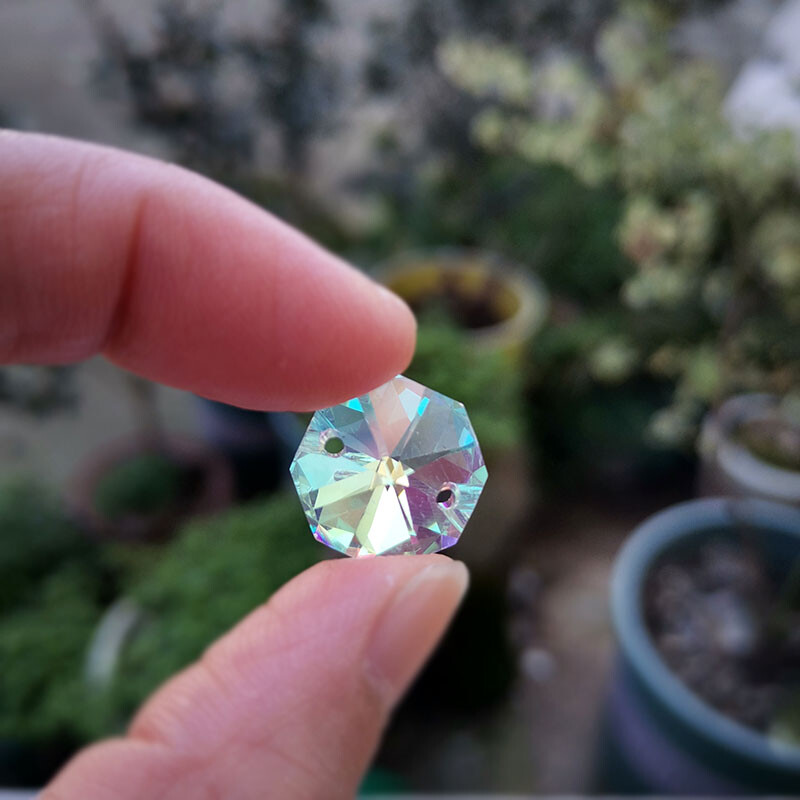 10/20 de bucăți cristal octogon mărgele candelabru lampă prismă lanț parte curcubeu prinderea soare bricolaj bijuterii decorare sticla