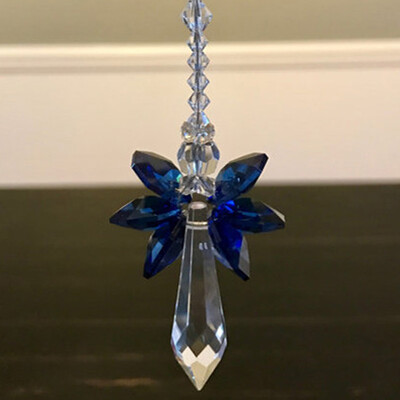 1 bucăți curcubeu înger păzitor cristal suncatcher pentru casa mașină decor suspendat sticlă cristal ornament ornament fereastră