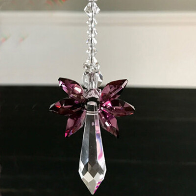 1 bucăți curcubeu înger păzitor cristal suncatcher pentru casa mașină decor suspendat sticlă cristal ornament ornament fereastră