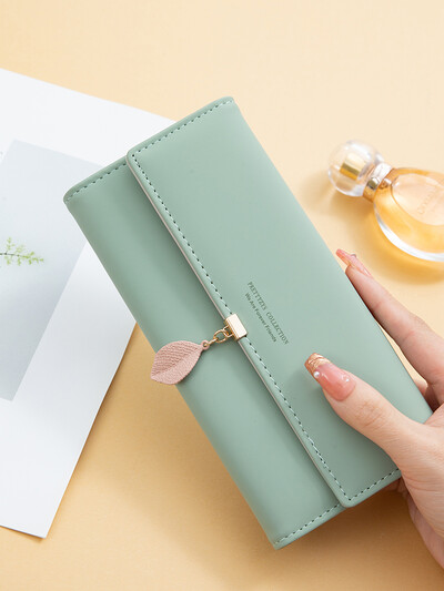 Vruće rasprodana nova ženska torba od japanske i južnokorejske PU kože za proljeće i ljeto, mali privjesak od svježih listova, trostruka torbica velikog kapaciteta