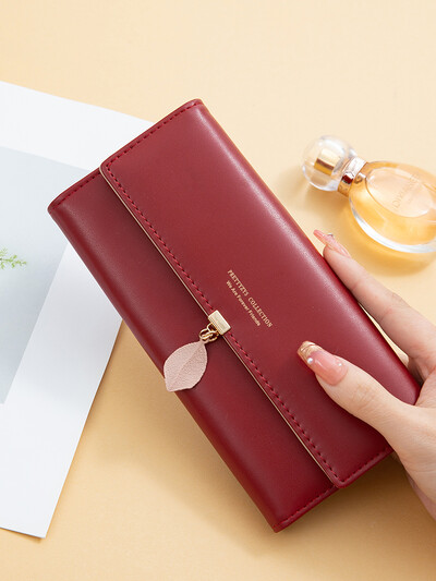 Vruće rasprodana nova ženska torba od japanske i južnokorejske PU kože za proljeće i ljeto, mali privjesak od svježih listova, trostruka torbica velikog kapaciteta