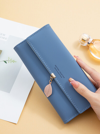 Vruće rasprodana nova ženska torba od japanske i južnokorejske PU kože za proljeće i ljeto, mali privjesak od svježih listova, trostruka torbica velikog kapaciteta