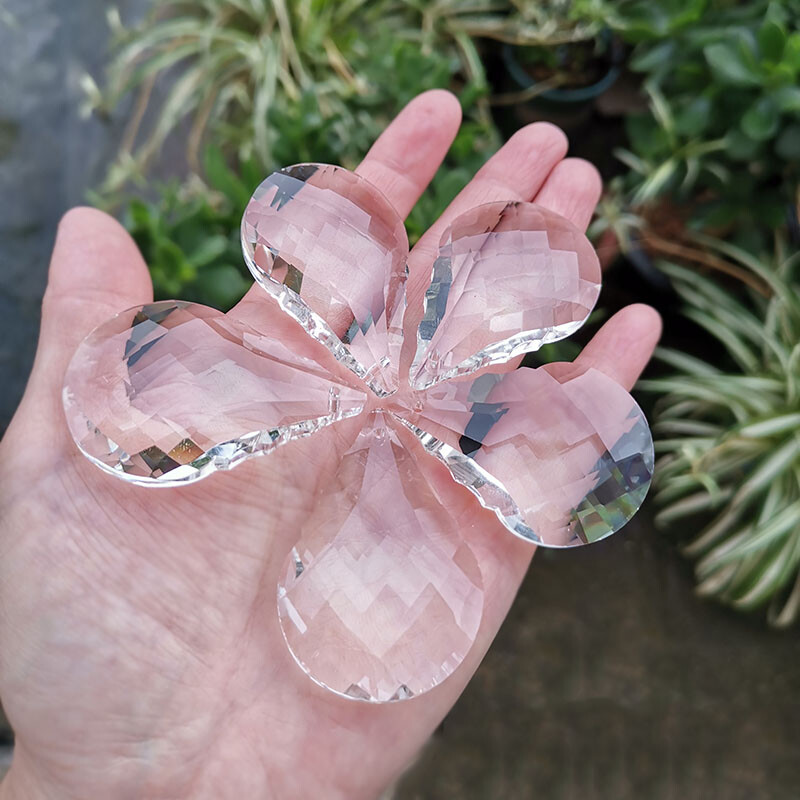 50 mm naujos moliūgo krištolinės briaunuotos prizmės sietyno lempos dalys pakabinamos saulės gaudyklė pakabukas vestuvių namų dekoras, figūrėlės