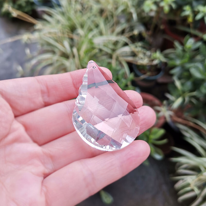 50 mm naujos moliūgo krištolinės briaunuotos prizmės sietyno lempos dalys pakabinamos saulės gaudyklė pakabukas vestuvių namų dekoras, figūrėlės