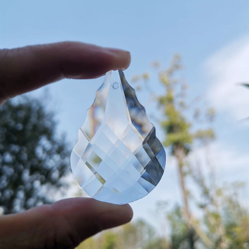 50 mm naujos moliūgo krištolinės briaunuotos prizmės sietyno lempos dalys pakabinamos saulės gaudyklė pakabukas vestuvių namų dekoras, figūrėlės