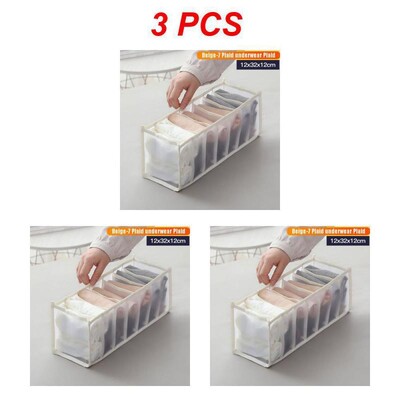 1/2/3 KOM. Organizator za donje rublje Pohranite Izdržljiv organizirani grudnjak Kutija za pohranu Učinkovit organizator za ladice Organizirajte Praktično uredno