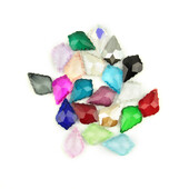 5 vnt Spalvos Krištoliniai klevo lapų pakabukai Sietynai Krištoliniai Priedai Namų ir vestuvių „Pasidaryk pats“ apdaila