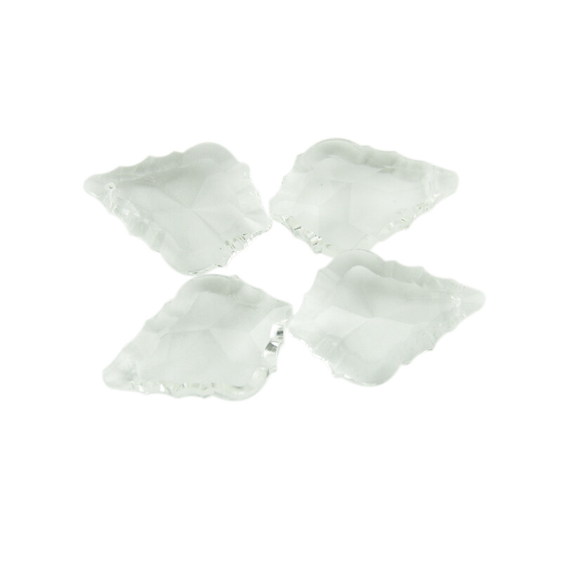 5 vnt Spalvos Krištoliniai klevo lapų pakabukai Sietynai Krištoliniai Priedai Namų ir vestuvių „Pasidaryk pats“ apdaila