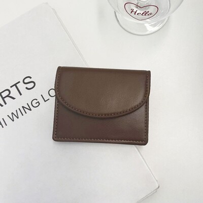 PU-bőr női pénztárca, divatos, többkártyás, háromszoros C-betűs pénztartó, női pénztárca