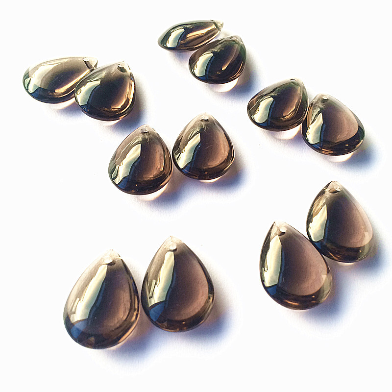 (Nemokami žiedai) 10 vnt. 22 mm Gražios daugiaspalvės glotnus krištolinis stiklas vandens lašai sietynai pakabukai krištoliniai karoliukai užuolaidų priedai