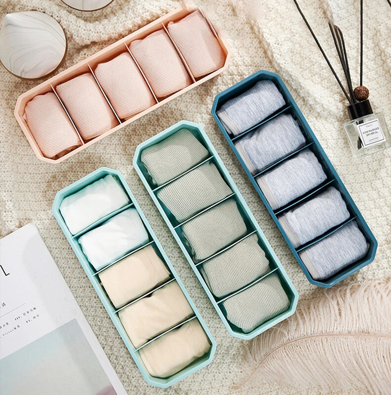 Falra akasztható átlátszó fehérnemű Bugyi Tároló doboz Zokni Tároló doboz Szekrény Szervező Hálószoba Tároló rendszer