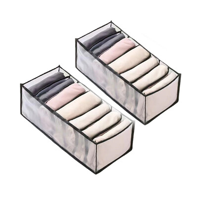 Hálós átlátszó ruha rendszerező fiók szövet rendszerező háztartási zoknitáska kollégiumi szoba összecsukható mosható elválasztó szekrény tároló