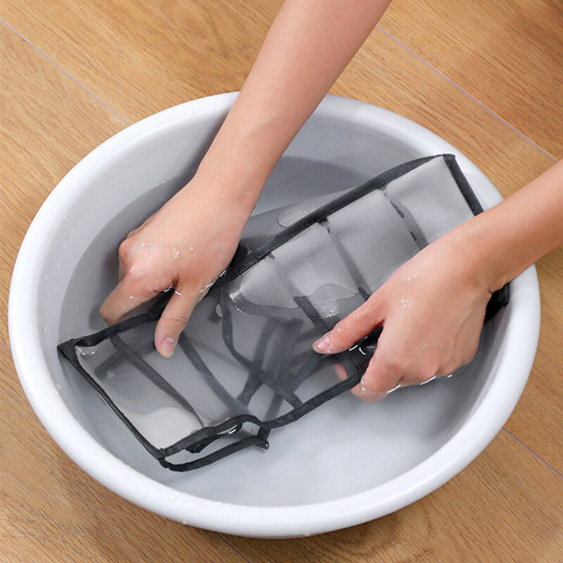 Hálós átlátszó ruha rendszerező fiók szövet rendszerező háztartási zoknitáska kollégiumi szoba összecsukható mosható elválasztó szekrény tároló