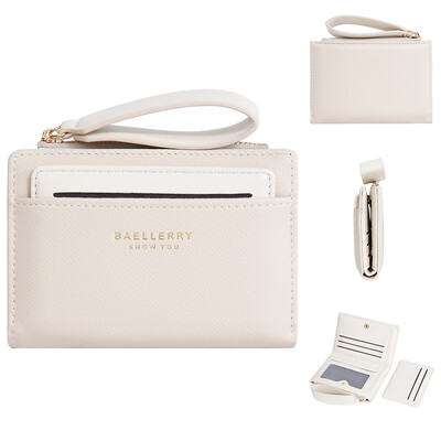 2024-es új női divatos rövid pénztárca PU bőr női érme pénztárca táska személyi igazolvány tartó egyszerű pénztárcák kis rózsaszín női pénztárcák