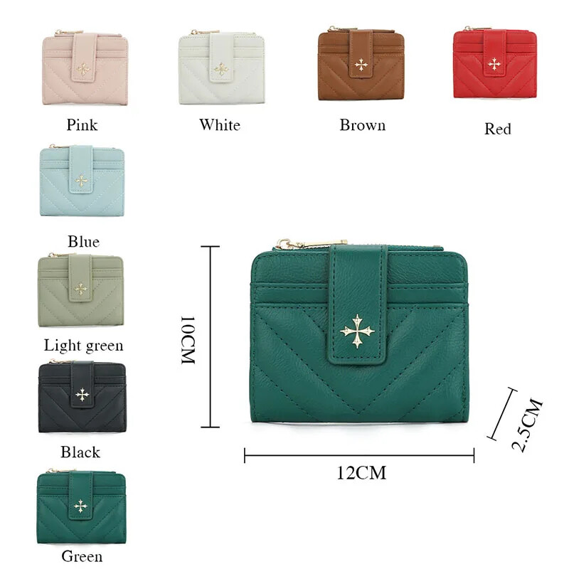 2024, la modă, simplu, elegant, scurt, portofel pentru femei, portofel pentru doamne, pentru femei, suport pentru carduri, portofel mic pentru femei, mini clutch pentru fată