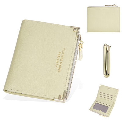 Kratki novčanici od PU kože za žene, mala torbica za kartice, prijenosna kratka torbica za novčiće s patentnim zatvaračem Crveni prljavo bijeli ženski mini novčanik