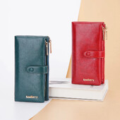 Ženski novčanik Visokokvalitetna kožna torbica s patentnim zatvaračem Torbica za kovanice velikog kapaciteta Ženski trostruki držač kartica Crveni ženski novčanici