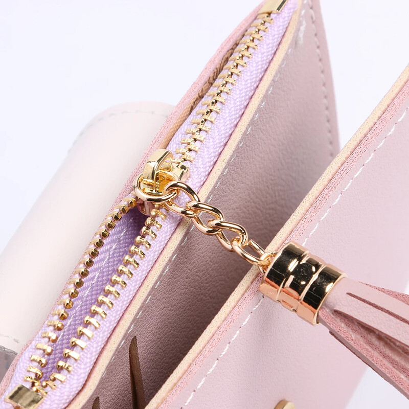 2023-as divatos, ultravékony pénztárca, rövid pénztárca női mini pénztárca, női kuplung kis pénztárca, női bőr kártyatartó