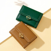 Mirco Kreatív női pénztárcák Luxus Pu bőr érmék táska Női divat azonosító mappacsomag Rövid többkártyás pozíció Női pénztárca