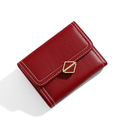 Mirco Kreatív női pénztárcák Luxus Pu bőr érmék táska Női divat azonosító mappacsomag Rövid többkártyás pozíció Női pénztárca