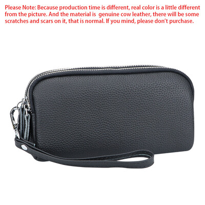 Royal Bagger valódi bőr tengelykapcsolós pénztárcák nőknek, több cipzáras mobiltelefon pénztárcák, hordozható karkötőtáska 1731