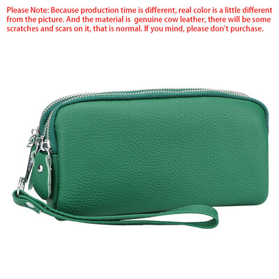 Royal Bagger valódi bőr tengelykapcsolós pénztárcák nőknek, több cipzáras mobiltelefon pénztárcák, hordozható karkötőtáska 1731