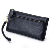 Πορτοφόλι Wristlet Clutch Πορτοφόλι Μαλακό Δερμάτινο Μακρύ Τσάντα Καρπού με πολλές τσέπες Φορητή θήκη για κέρματα κινητού τηλεφώνου για γυναίκες με λουράκι καρπού