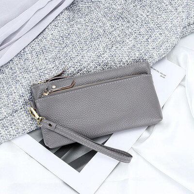 Πορτοφόλι Wristlet Clutch Πορτοφόλι Μαλακό Δερμάτινο Μακρύ Τσάντα Καρπού με πολλές τσέπες Φορητή θήκη για κέρματα κινητού τηλεφώνου για γυναίκες με λουράκι καρπού