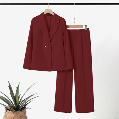 ZANZEA korejski modni sakoi, 2 komada odijela, jednobojni ženski elegantni kompleti hlača, hlače, sakoi, odijela za putovanje na posao