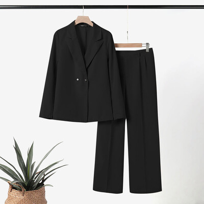 ZANZEA korejski modni sakoi, 2 komada odijela, jednobojni ženski elegantni kompleti hlača, hlače, sakoi, odijela za putovanje na posao