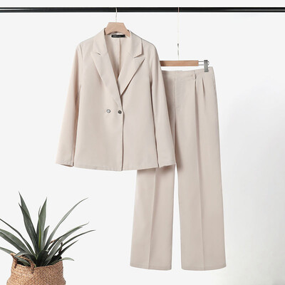 ZANZEA korejski modni sakoi, 2 komada odijela, jednobojni ženski elegantni kompleti hlača, hlače, sakoi, odijela za putovanje na posao