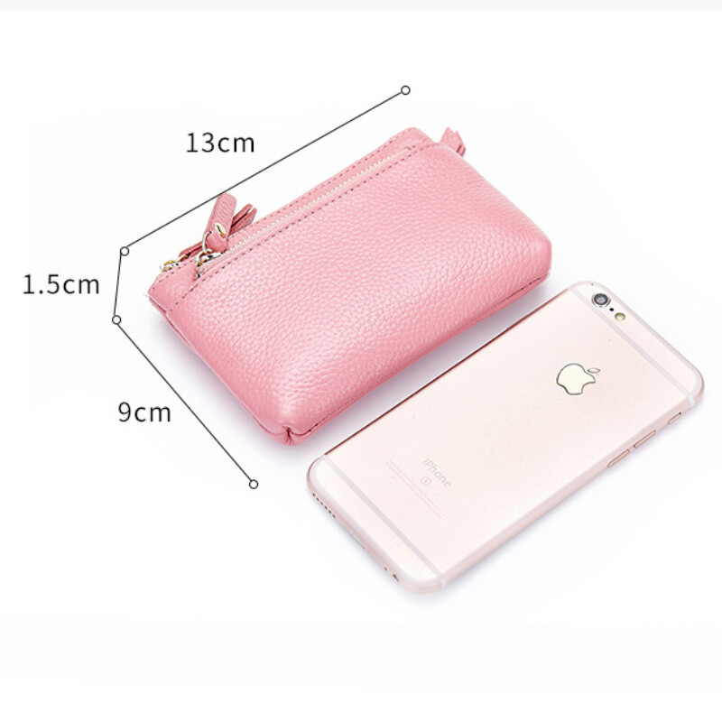 Īstās ādas maka soma no govs ādas maza monētu somiņa karšu turētājs rokassomiņa atslēga lūpu krāsa austiņu uzglabāšanas maciņa futrālis sievietēm