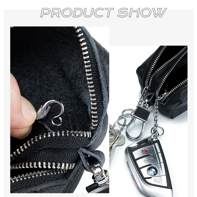 Torbica od prave kože Privjesak za ključeve Muškarci Žene Držač Organizator Torbica Krava Split Ključ od auta Novčanik Kućica za ključeve Mini torba za kartice