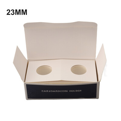 50PCS Držači za kovanice Držač za marke Kutija za pohranu Kutija za pohranu Držači za pohranu Kvadratna kartonska kutija Kućanske potrepštine 17,5-40 mm