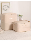 Gongsatino medžiagos suspaudimo pakavimo kubas, atsparus dulkėms, sulankstomas suspaustas laikymo krepšys, didelės talpos, atsparus drėgmei