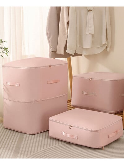 Gongsatino medžiagos suspaudimo pakavimo kubas, atsparus dulkėms, sulankstomas suspaustas laikymo krepšys, didelės talpos, atsparus drėgmei