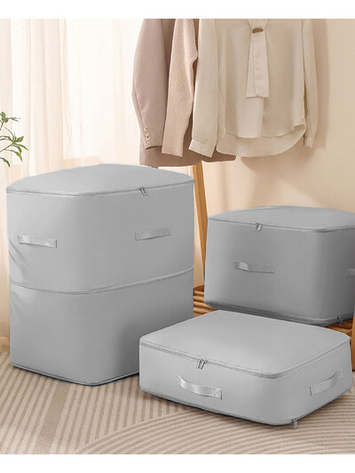 Gongsatino medžiagos suspaudimo pakavimo kubas, atsparus dulkėms, sulankstomas suspaustas laikymo krepšys, didelės talpos, atsparus drėgmei