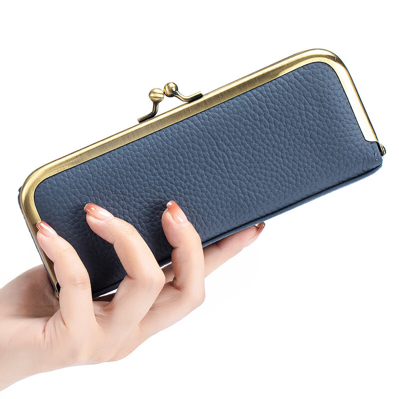 Geantă pentru ochelari din piele naturală Bărbați Femei Suport de depozitare pentru ochelari de soare Husă cu cleme Husă pentru creion pentru sprâncene Ochelari de vedere