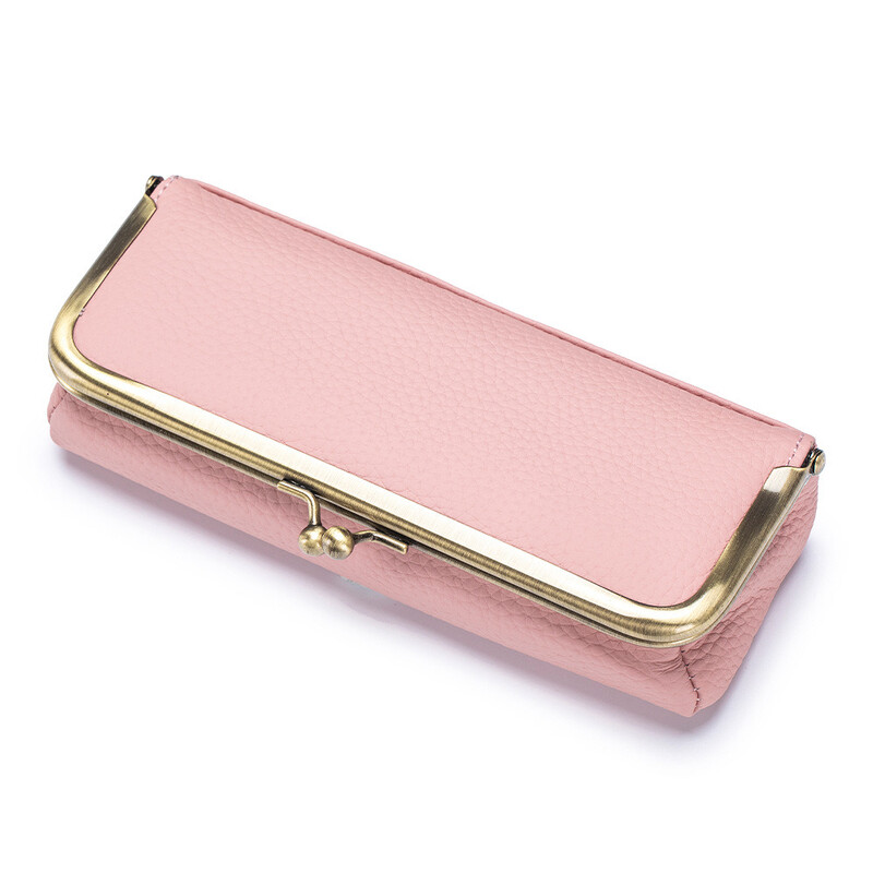 Geantă pentru ochelari din piele naturală Bărbați Femei Suport de depozitare pentru ochelari de soare Husă cu cleme Husă pentru creion pentru sprâncene Ochelari de vedere