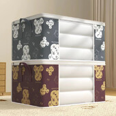 Salokāma segas uzglabāšanas soma Putekļu necaurlaidīga drēbju skapja drēbju segas organizators ar pastiprinātu rokturi Mitrumizturīgs skapja uzglabāšanas kaste