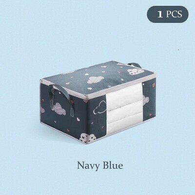 Salokāma segas uzglabāšanas soma Putekļu necaurlaidīga drēbju skapja drēbju segas organizators ar pastiprinātu rokturi Mitrumizturīgs skapja uzglabāšanas kaste