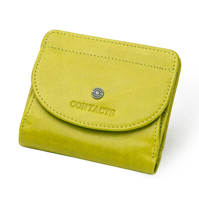 KONTAKTIRAJTE Kratki novčanici od prave kože za žene Modni držač kartica Stezaljka za novac Torbica Ženski mini novčanik Ženska torbica torbica