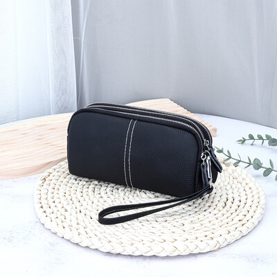 Novčanik s narukvicom velikog kapaciteta Torbica za mobilni telefon Ženska kožna ručna torbica Torbica za telefon s trostrukim patentnim zatvaračem