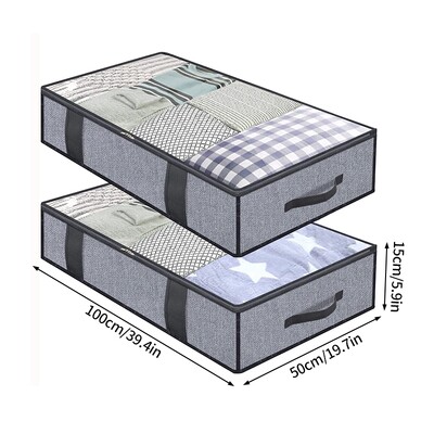 Poplun Vreća za pohranu Sklopiva Vreća za pohranu velikog kapaciteta otporna na vlagu Odjeća Igračke Otporna na prašinu Ormar Organizator Kontejner Kutija