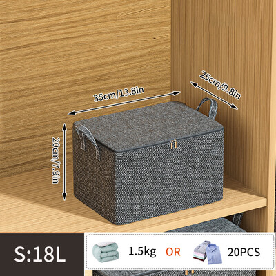 Poplun Vreća za pohranu Sklopiva Vreća za pohranu velikog kapaciteta otporna na vlagu Odjeća Igračke Otporna na prašinu Ormar Organizator Kontejner Kutija