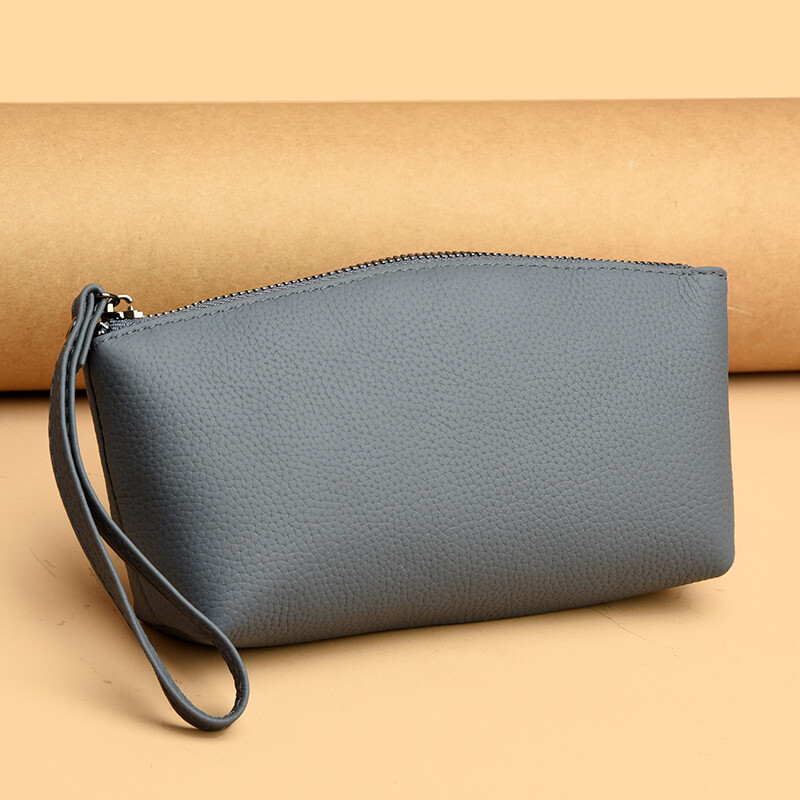 Novčanik od 100% prave kože za žene Torba za mobilni telefon Luksuzna ručna torba Ženska jednobojna goveđa koža Visokokvalitetna vrećica