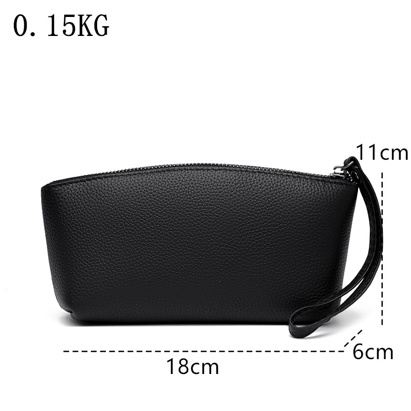 Novčanik od 100% prave kože za žene Torba za mobilni telefon Luksuzna ručna torba Ženska jednobojna goveđa koža Visokokvalitetna vrećica