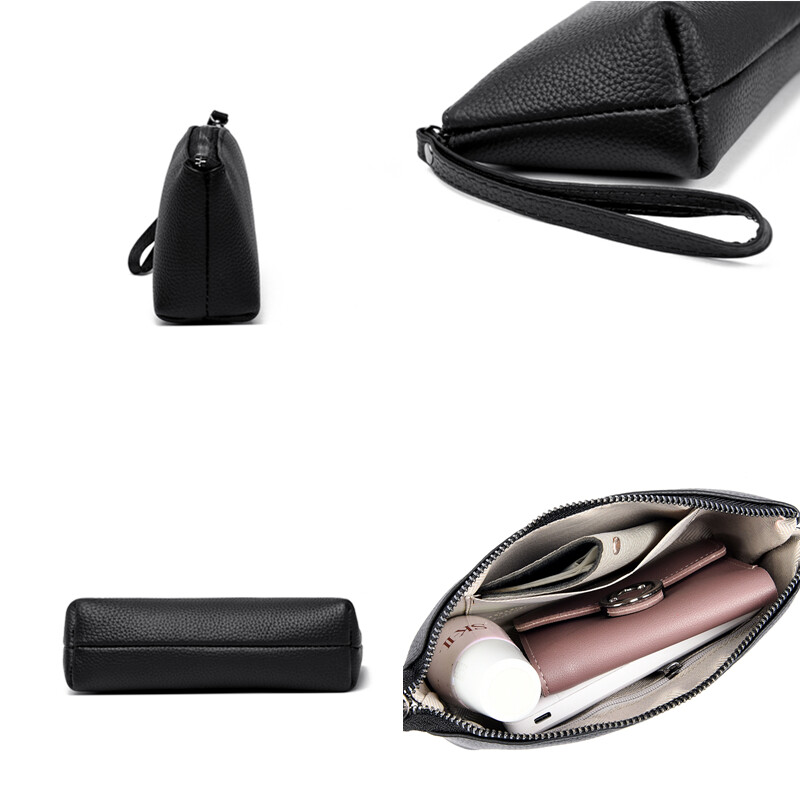 Novčanik od 100% prave kože za žene Torba za mobilni telefon Luksuzna ručna torba Ženska jednobojna goveđa koža Visokokvalitetna vrećica